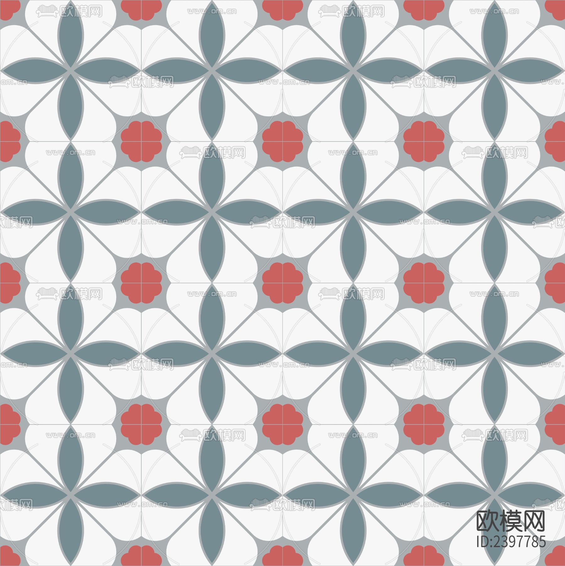 北欧风花砖贴图下载