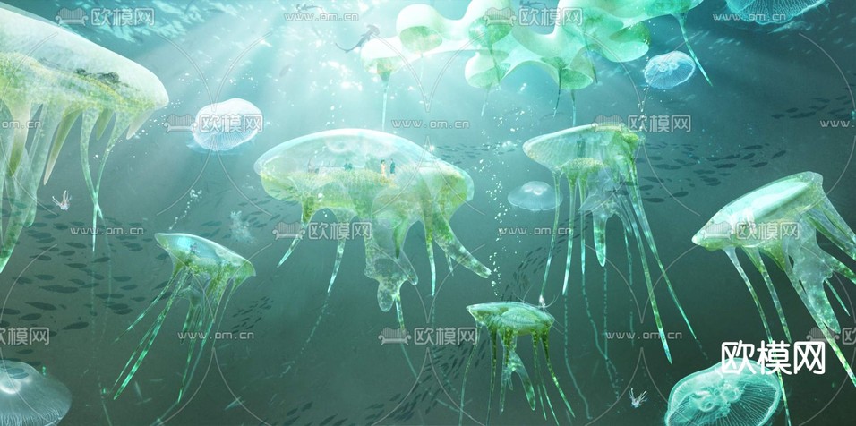 海底水母psd下载
