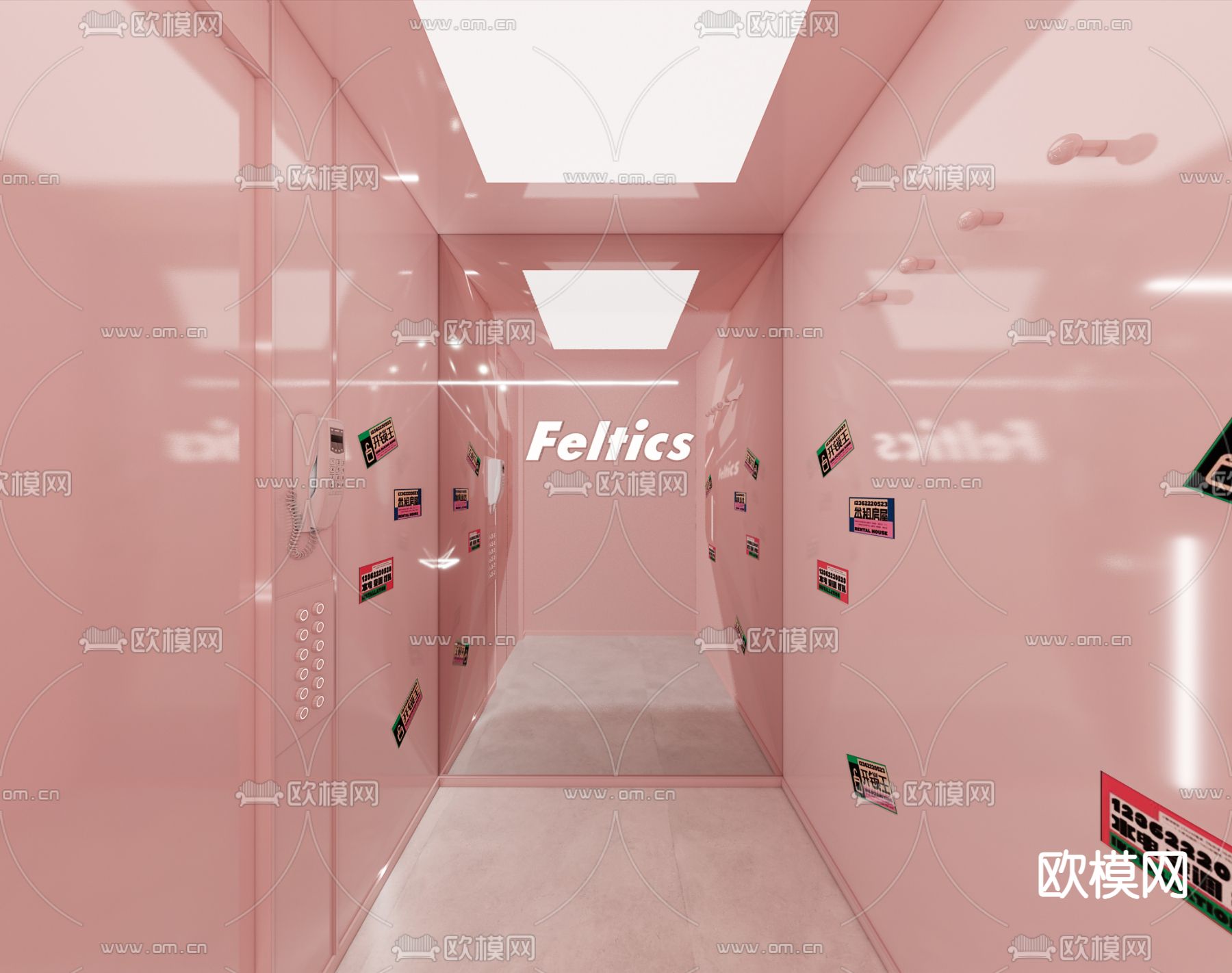 女装服饰店试衣间 换衣间su模型下载