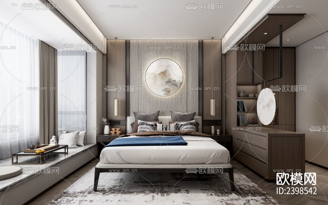 大平层豪宅样板间设计cad施工图-免费3dmax模型库-欧模网