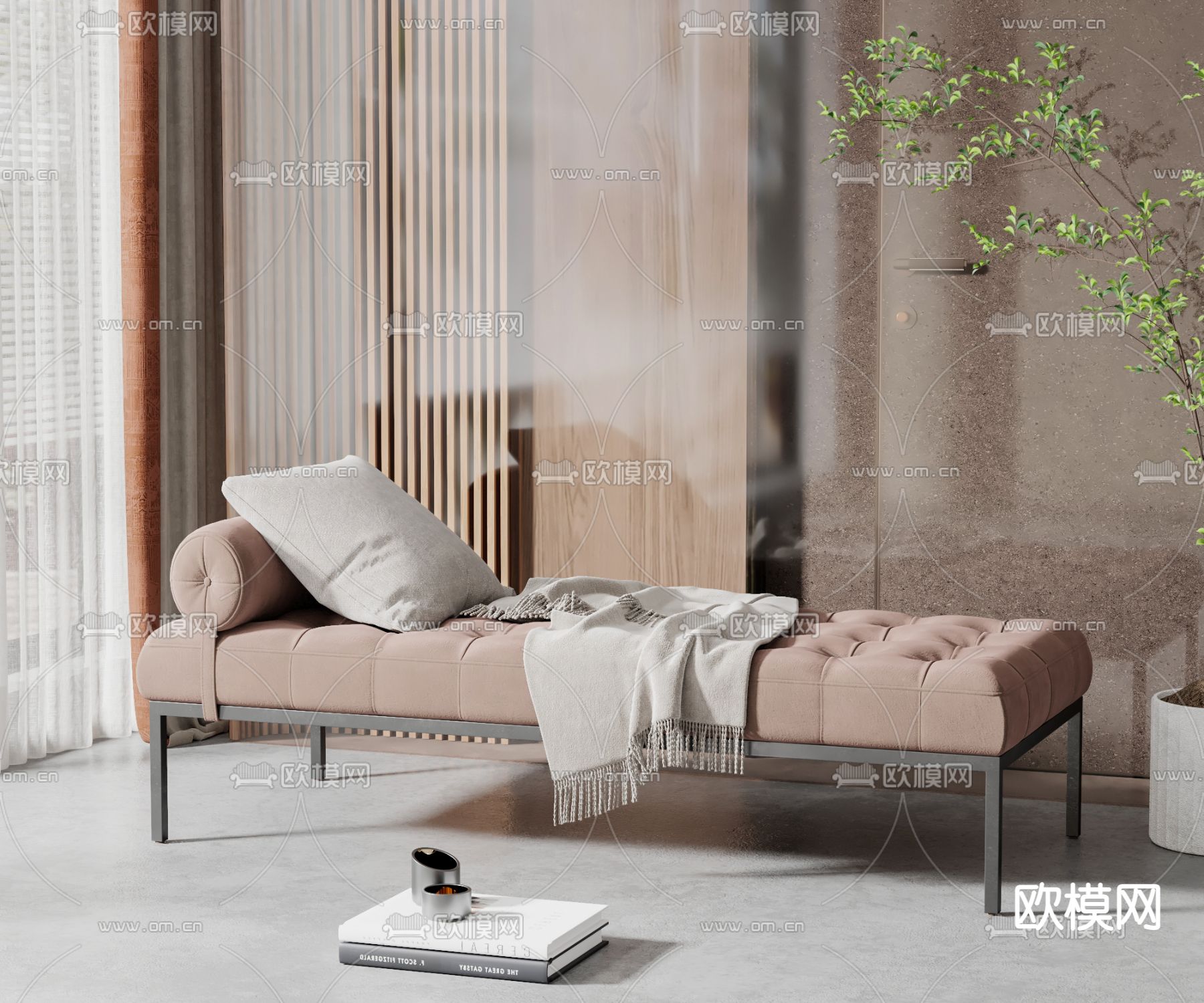 现代沙发凳子3d模型下载