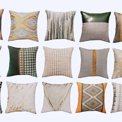  抱枕 靠枕 枕头su模型 