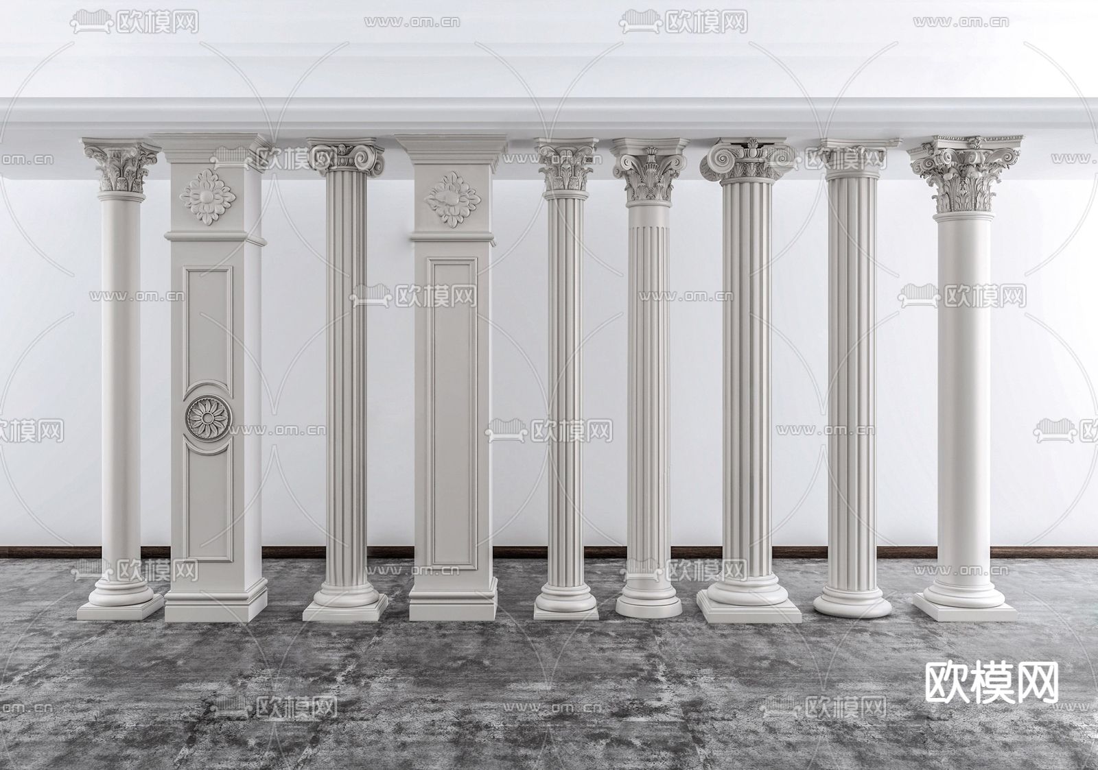欧式罗马柱装修效果图欣赏 – 设计本装修效果图