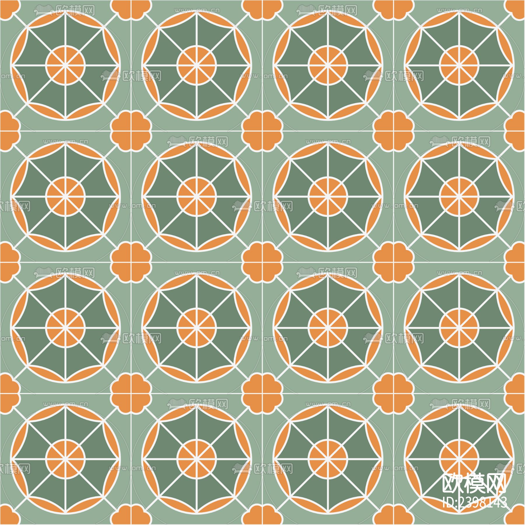 北欧风花砖贴图下载