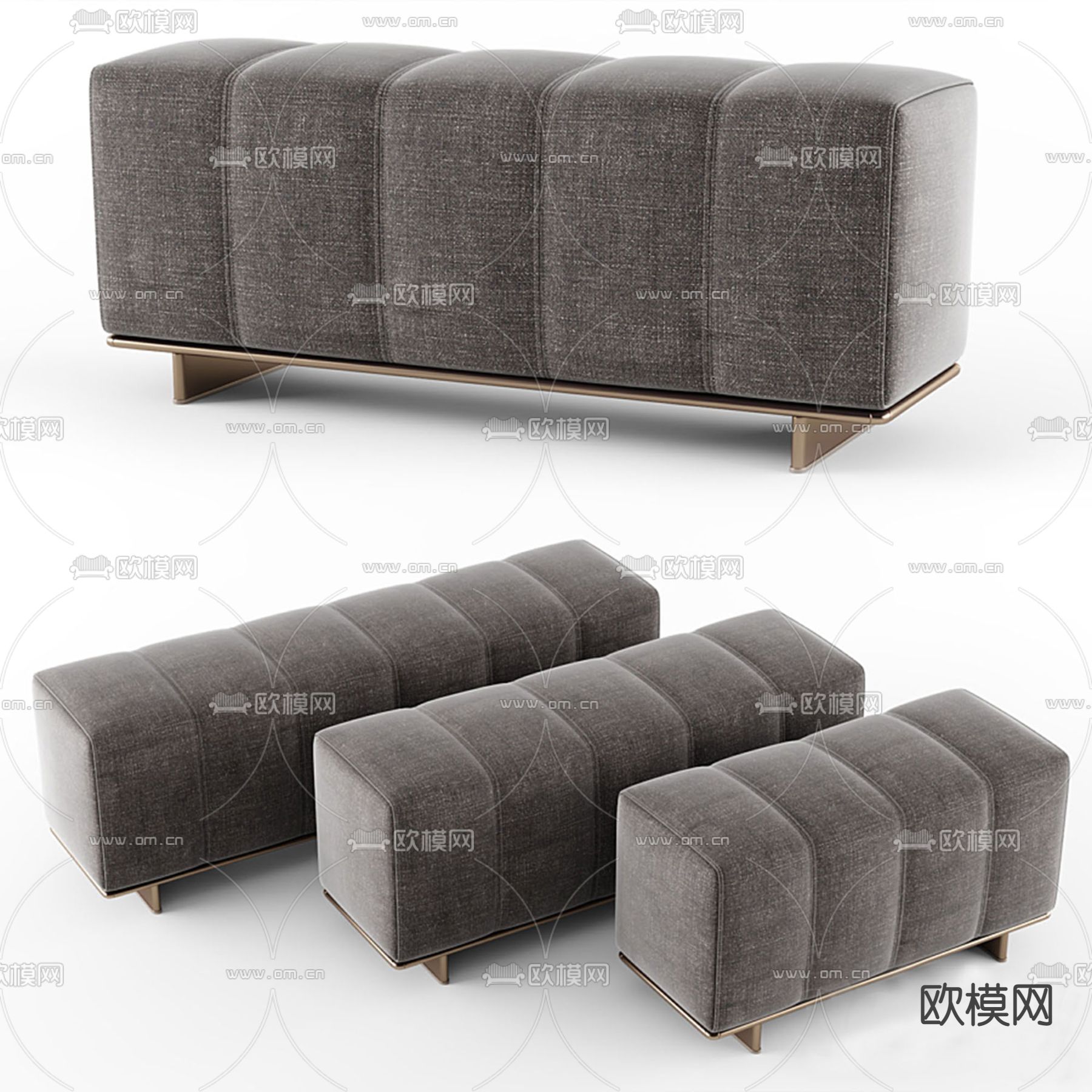 Minotti 脚踏3d模型下载