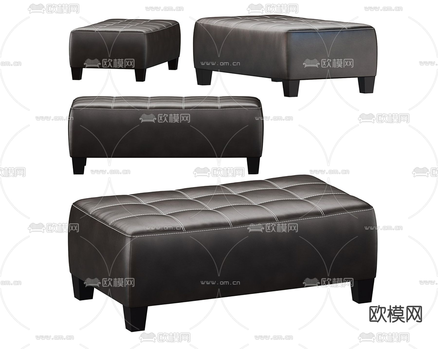 B&B Italia 脚踏3d模型下载（渲染图3）