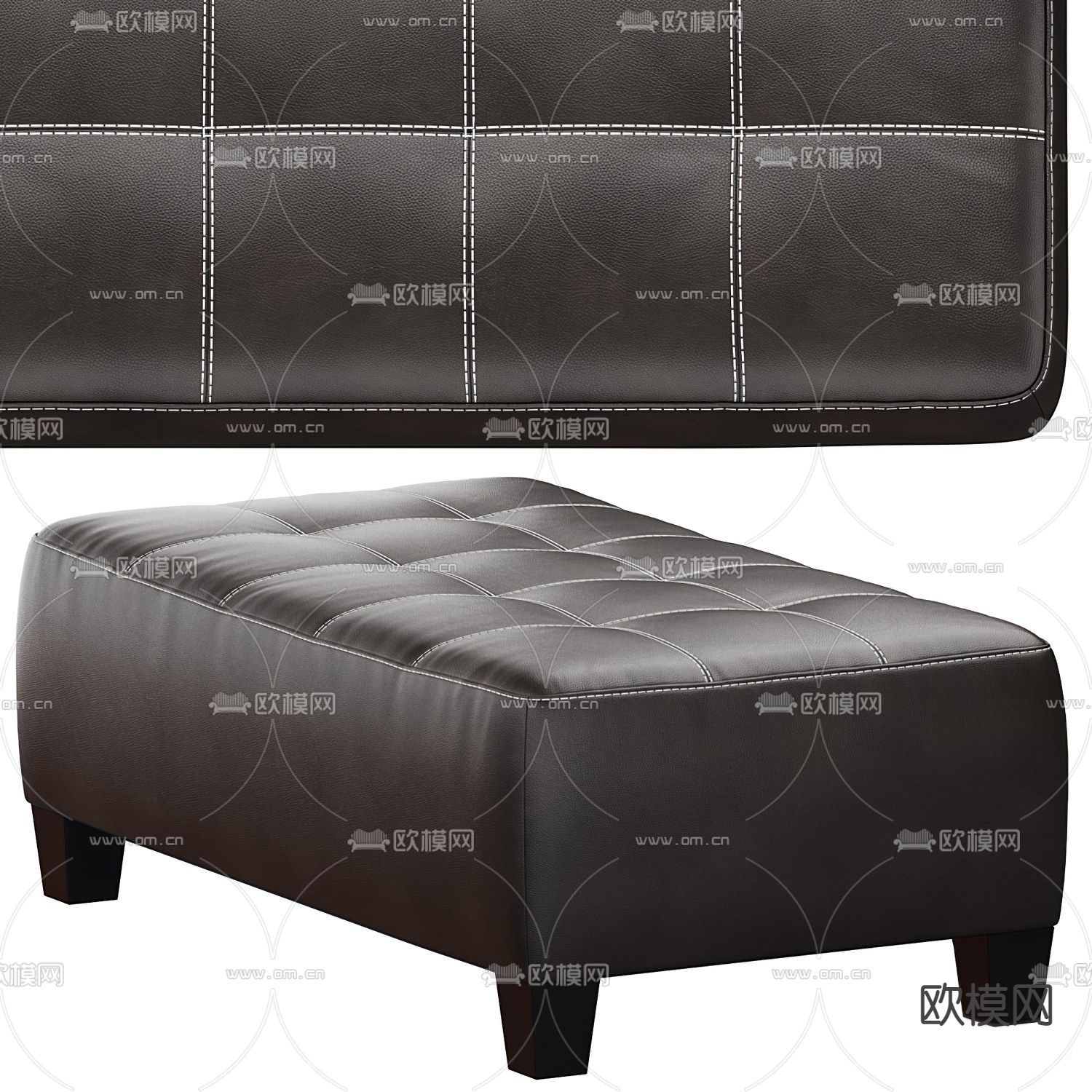 B&B Italia 脚踏3d模型下载（渲染图2）