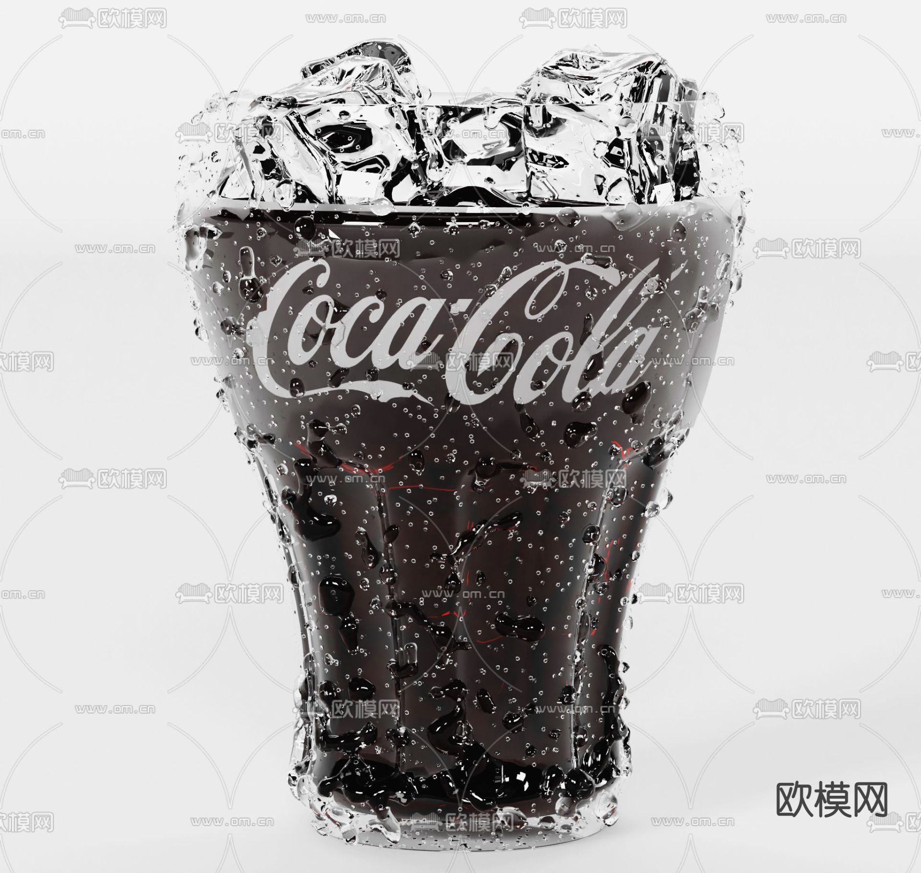 可口可乐 汽水 饮料3d模型下载（渲染图1）