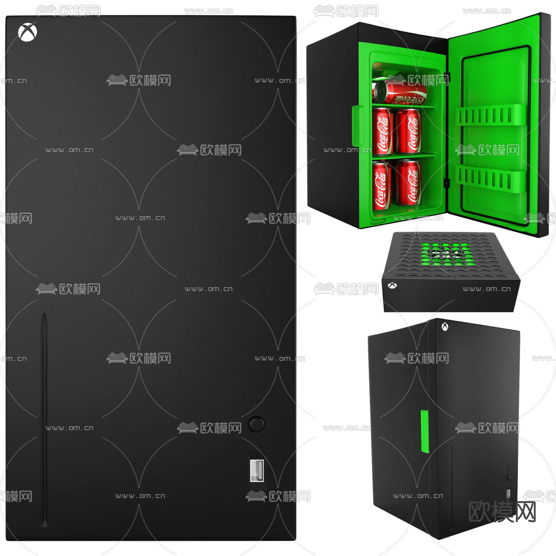 迷你冰箱 冰柜免费3d模型下载