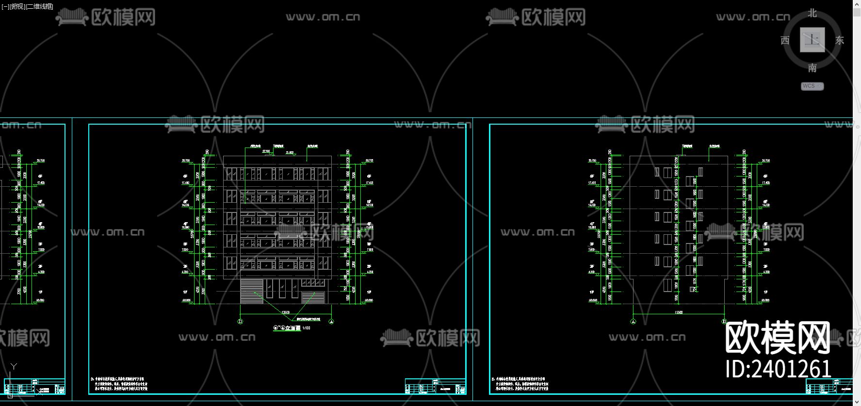 现代别墅设计cad施工图下载（渲染图4）