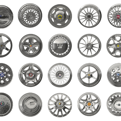  现代汽车轮毂su模型 