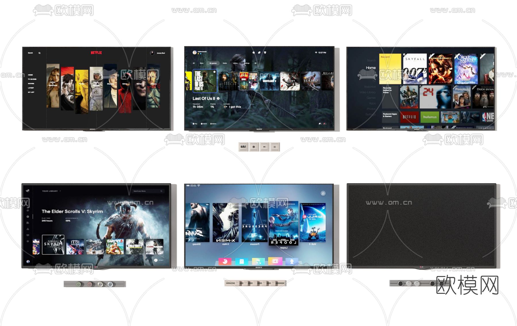 电视机3d模型下载