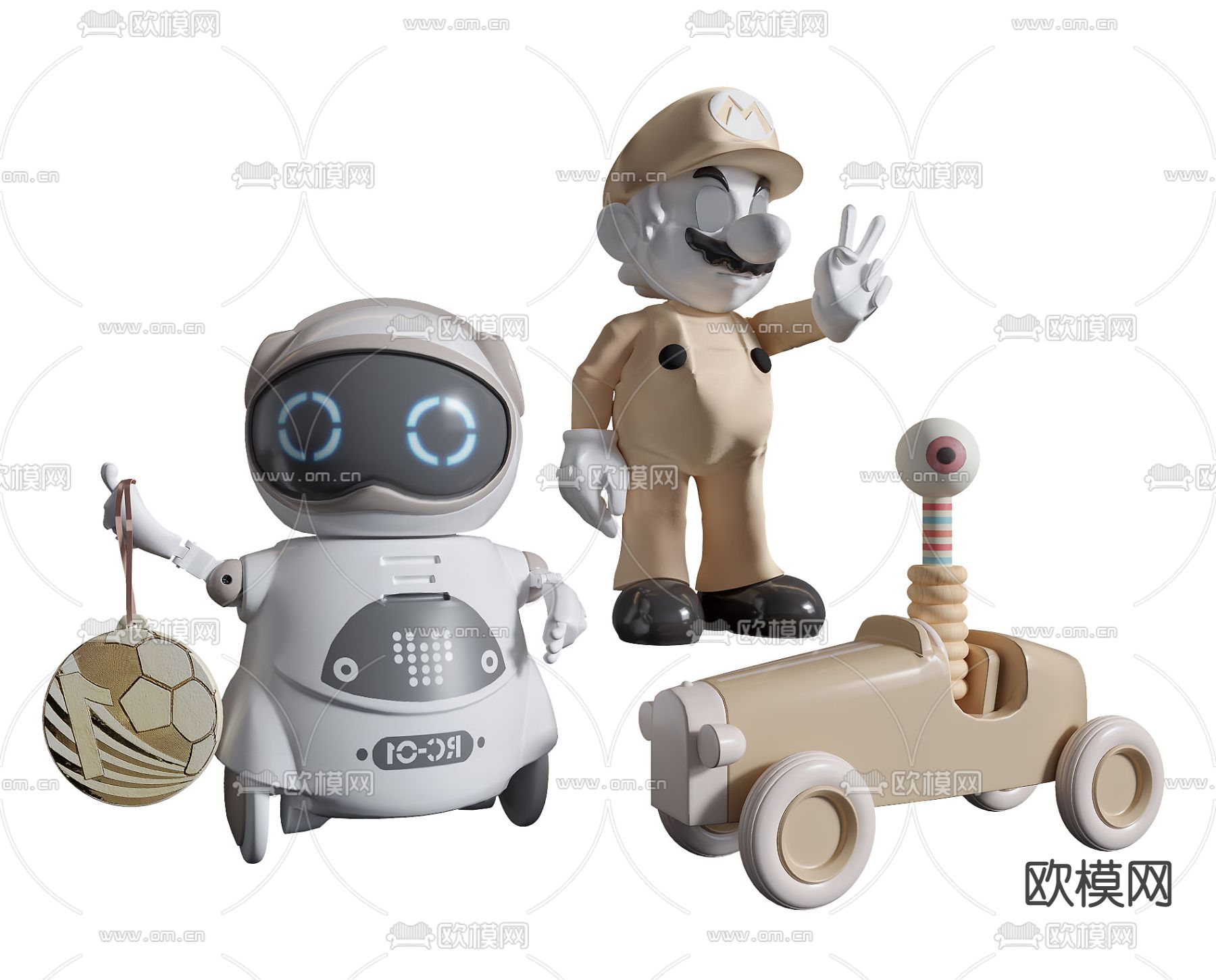 公仔 玩具3d模型下载