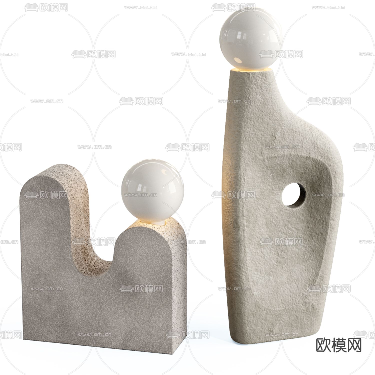 FLOS 侘寂台灯3d模型下载