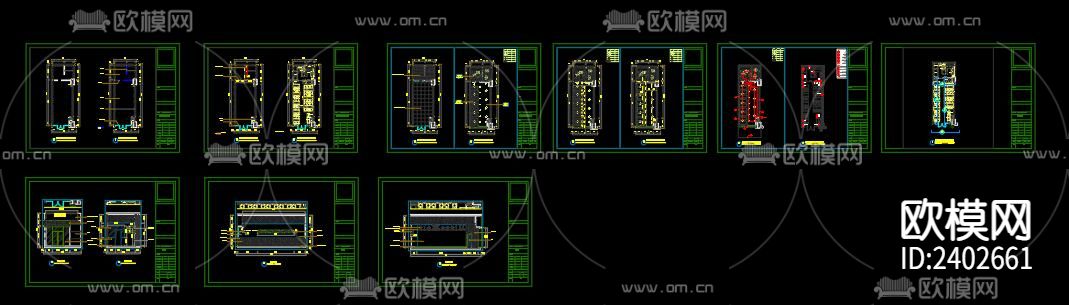 米线店设计cad施工图下载（渲染图8）