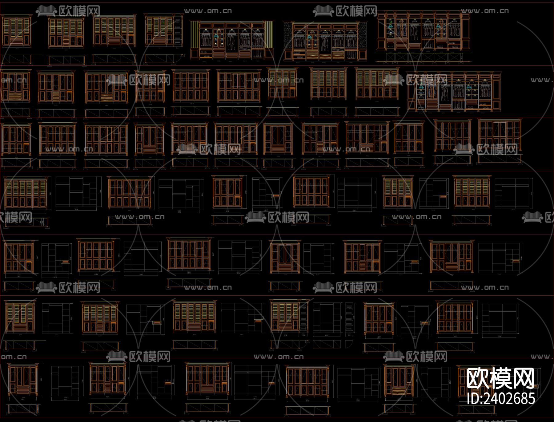 整木设计cad施工图下载（渲染图2）