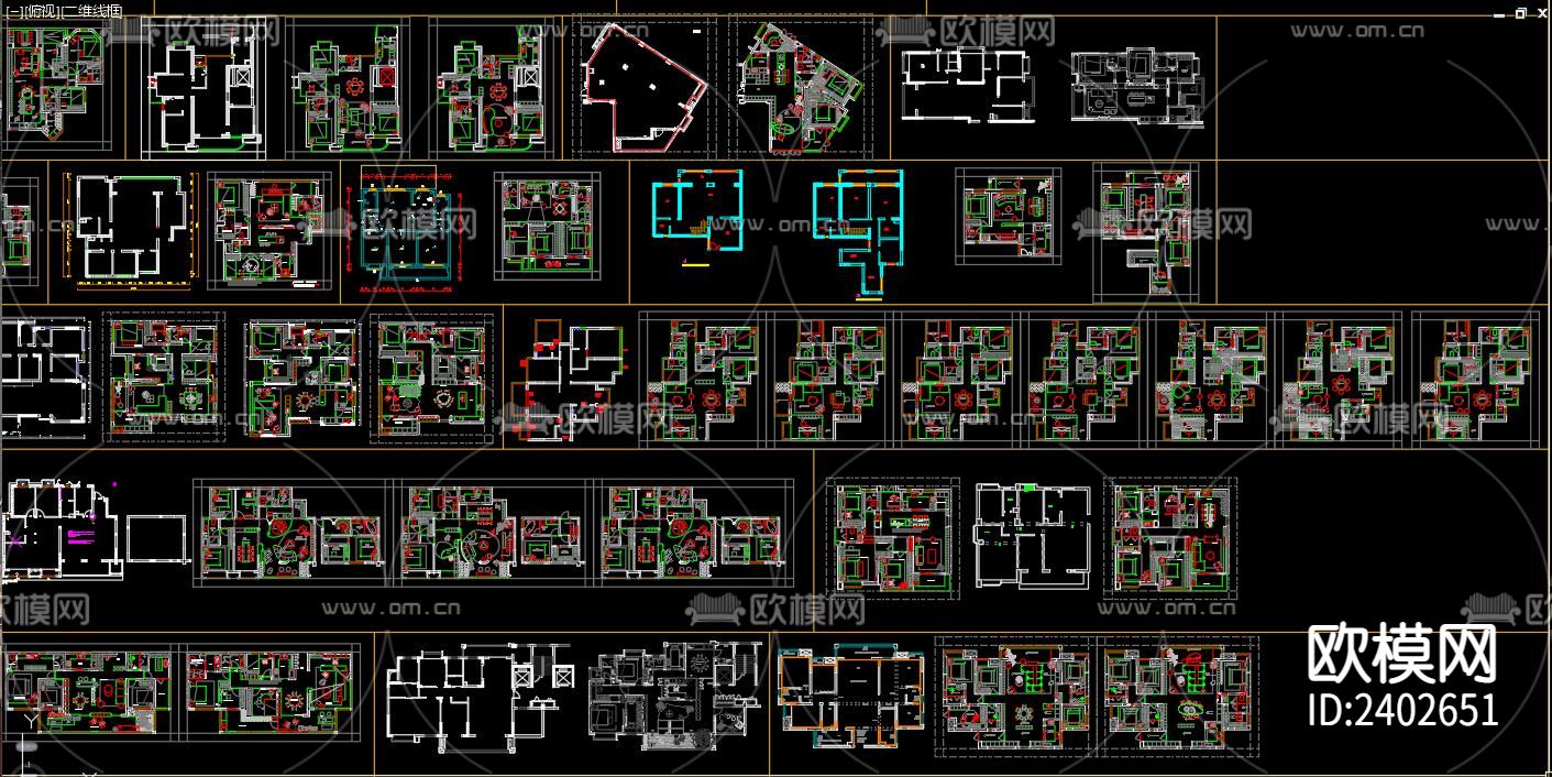 户型设计cad施工图下载（渲染图8）