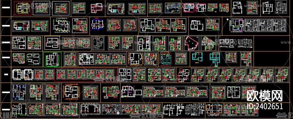 户型设计cad施工图下载（渲染图5）