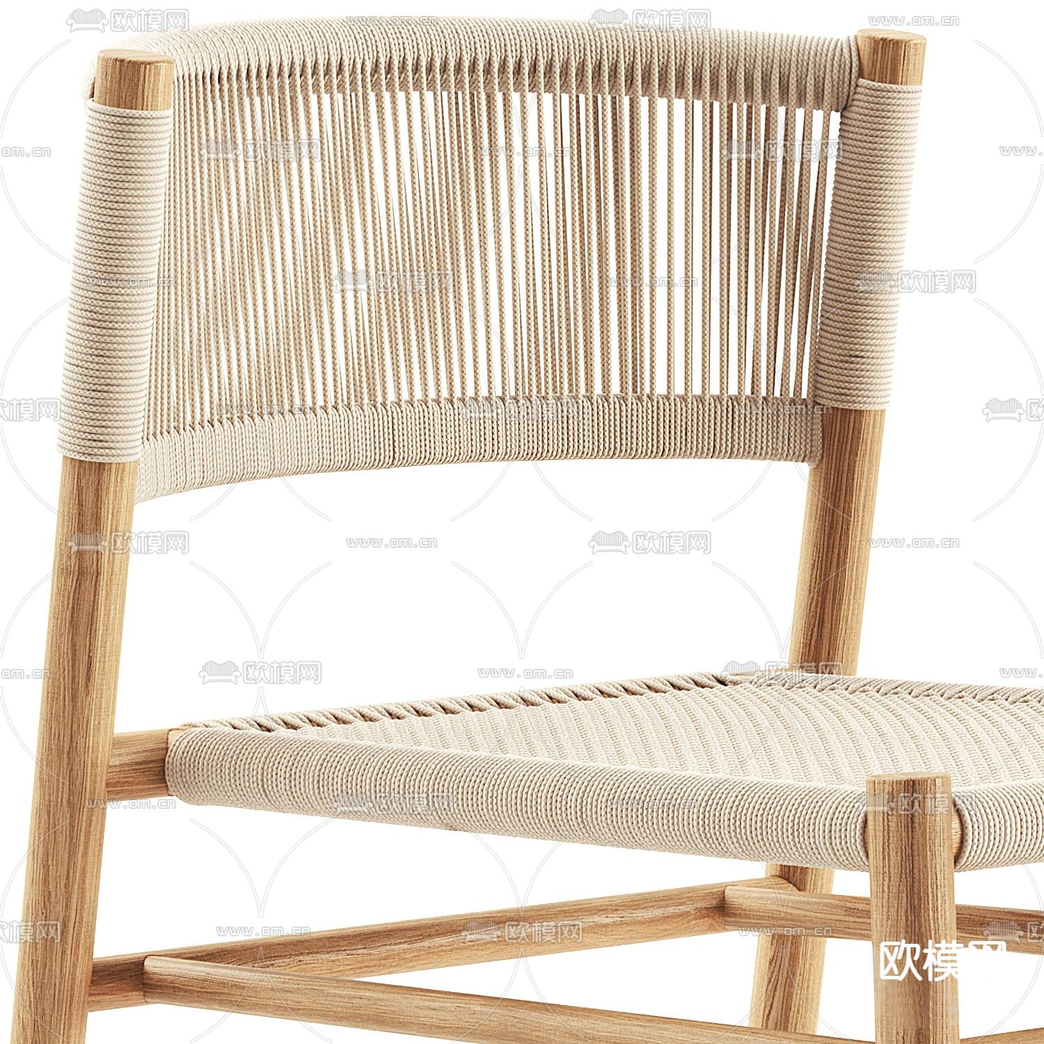MISSANA 藤编餐桌椅3d模型下载（渲染图3）