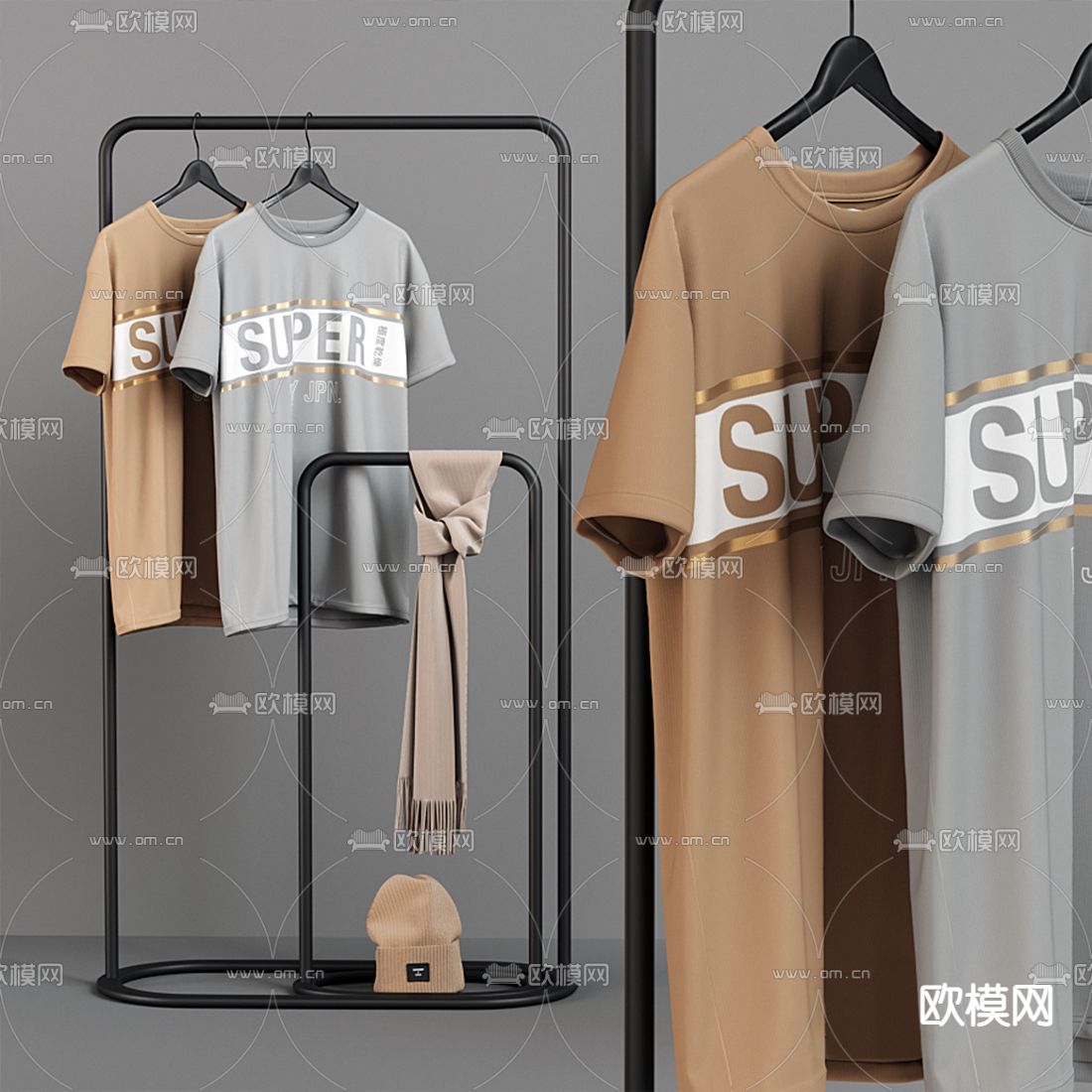 衣架服饰3d模型