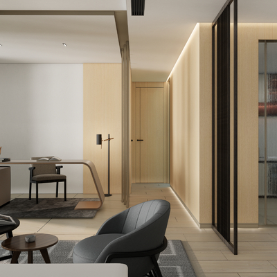  现代单身公寓su模型 