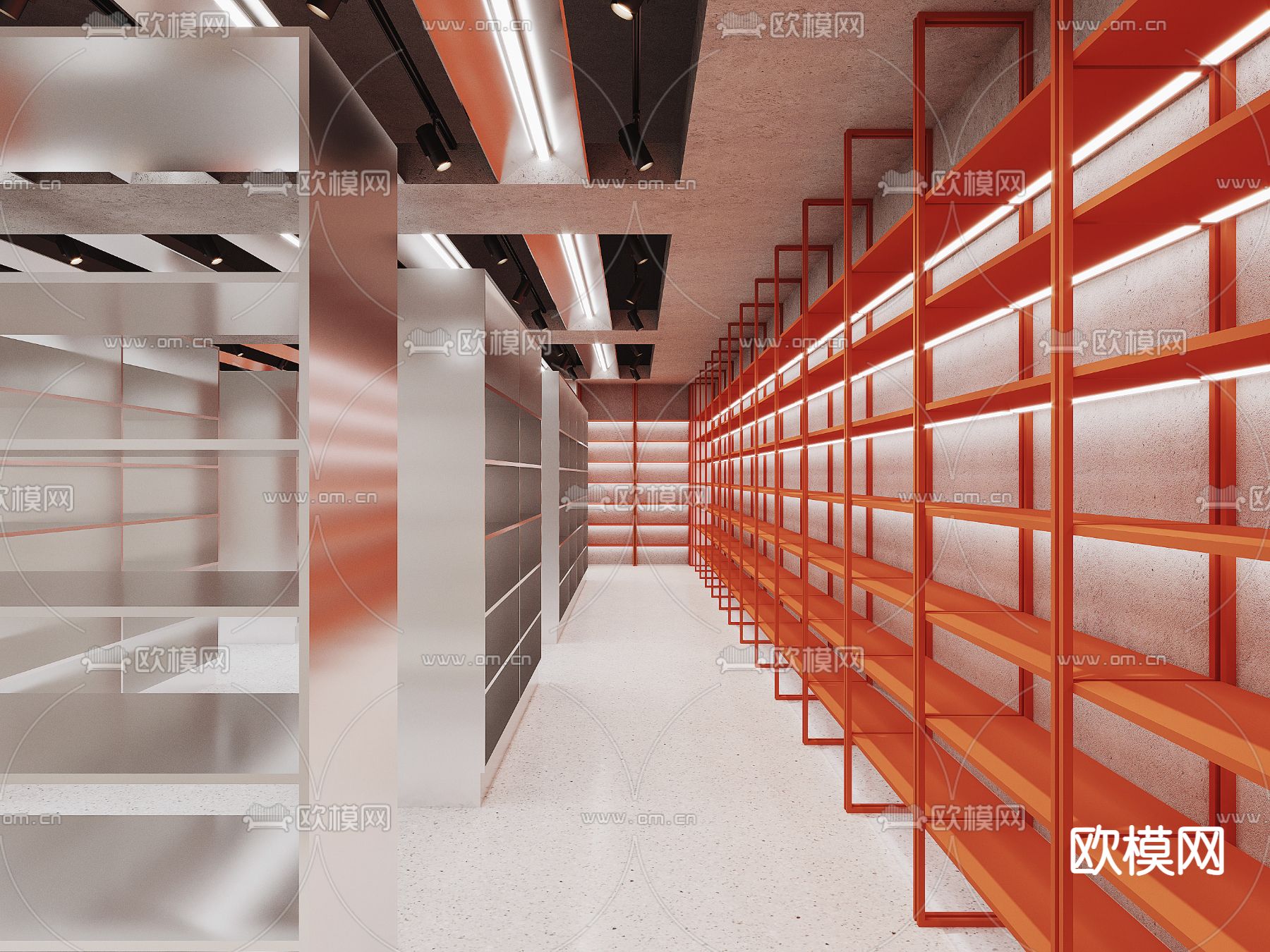 化妆品店 美妆店 3d模型下载（渲染图3）