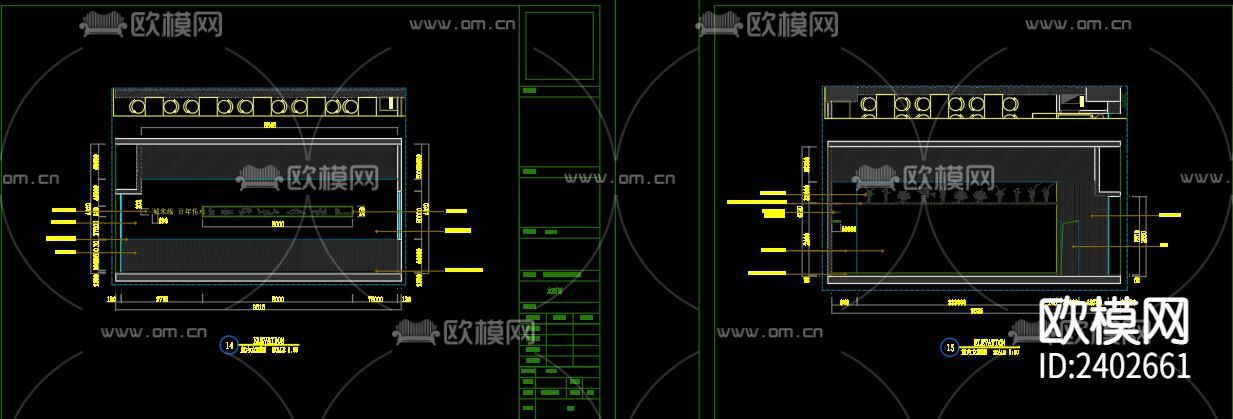 米线店设计cad施工图下载（渲染图6）