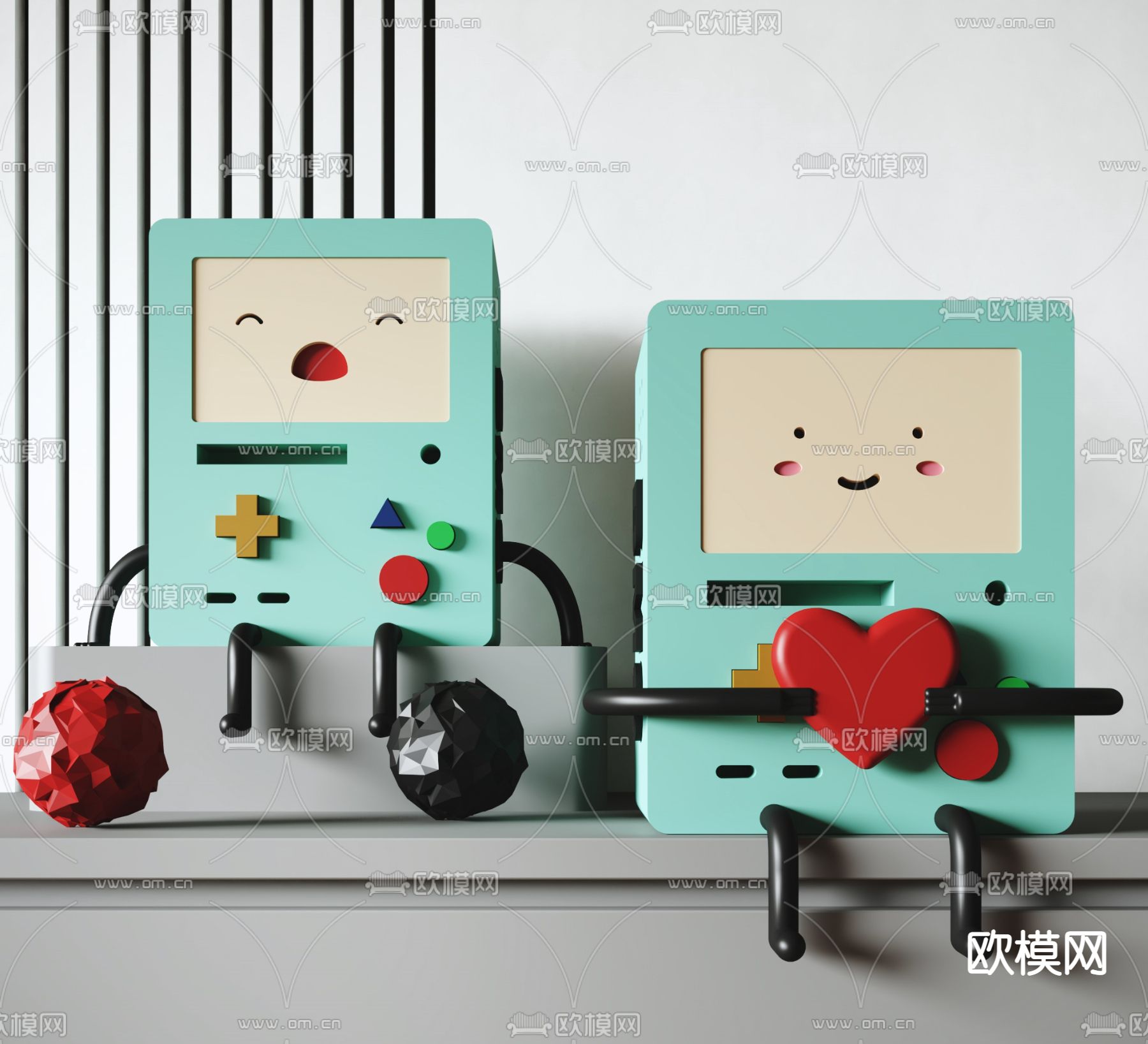 游戏机潮玩 雕塑摆设3d模型下载