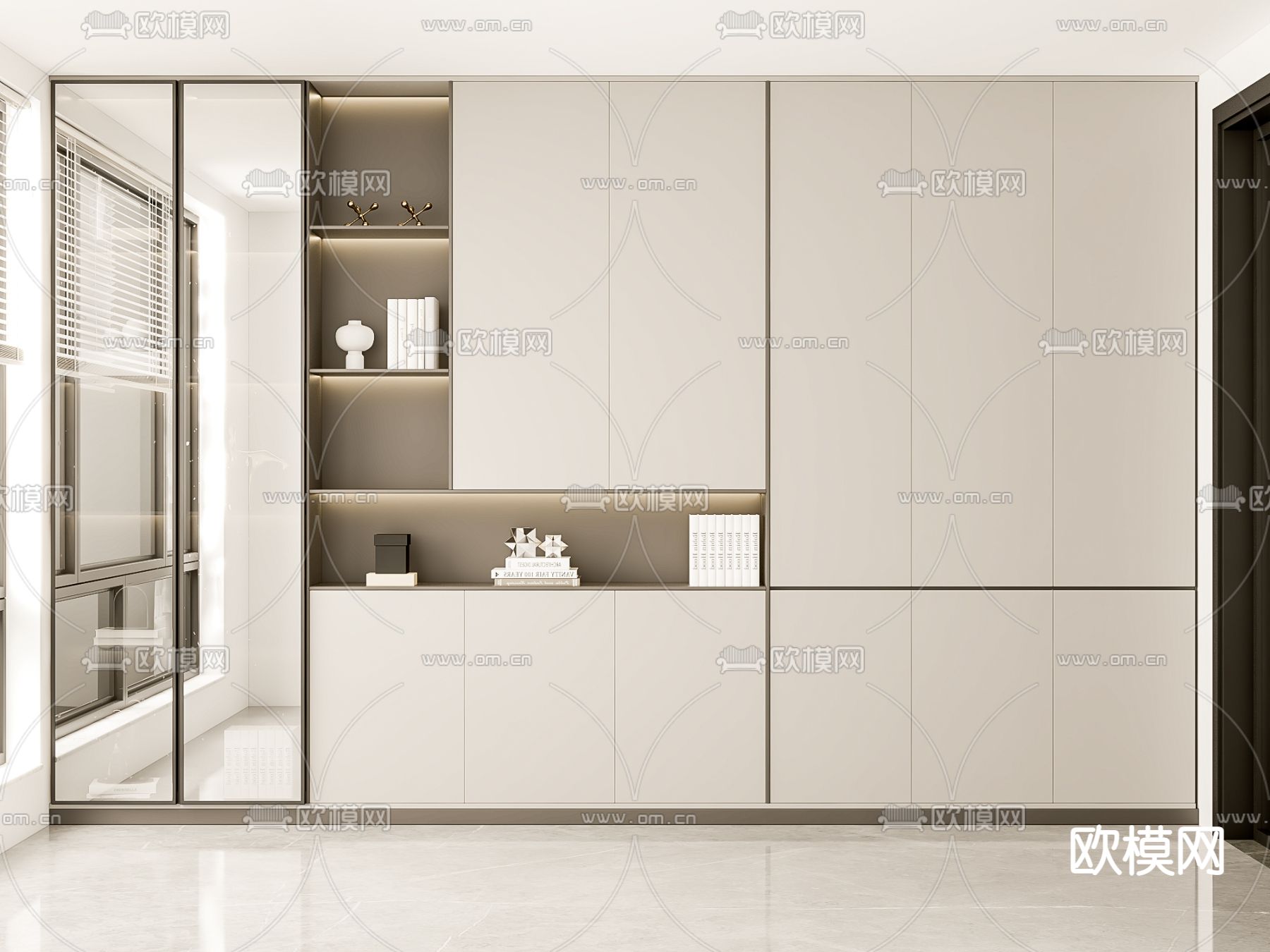 现代衣柜 衣橱3d模型下载