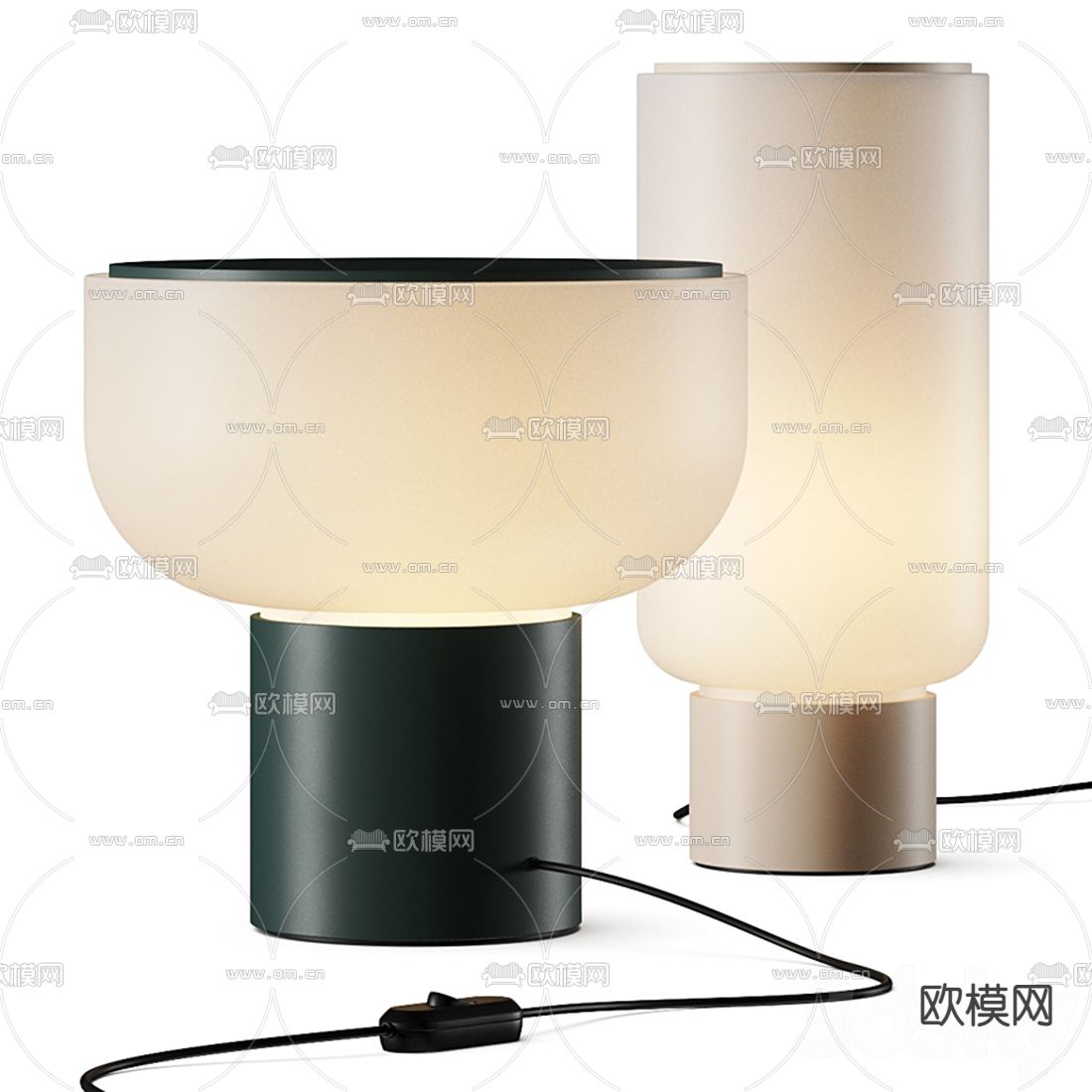 FLOS 现代台灯3d模型下载（渲染图1）