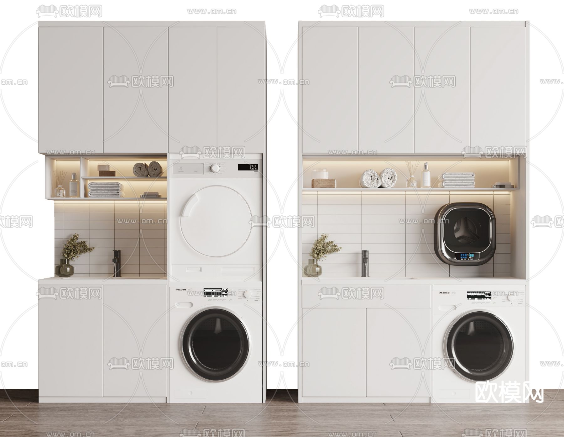 洗衣机柜 浴室柜3d模型下载