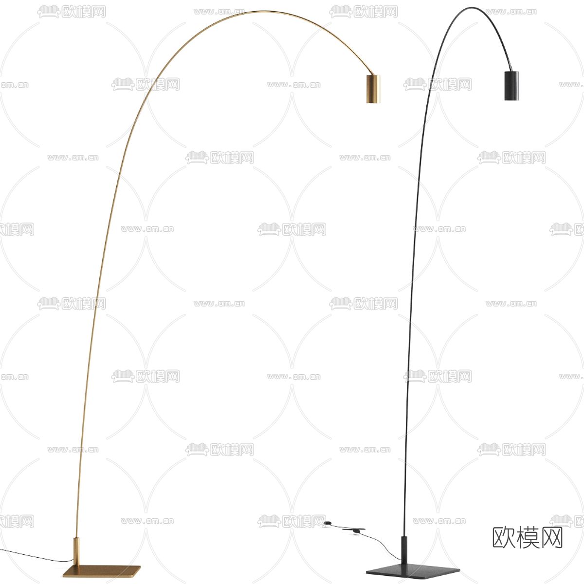现代落地灯3d模型下载