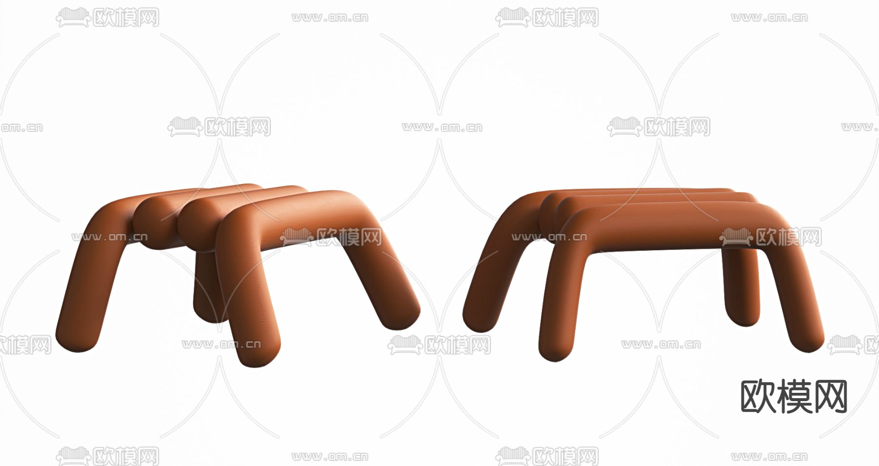 现代凳子 矮凳 坐凳3d模型下载