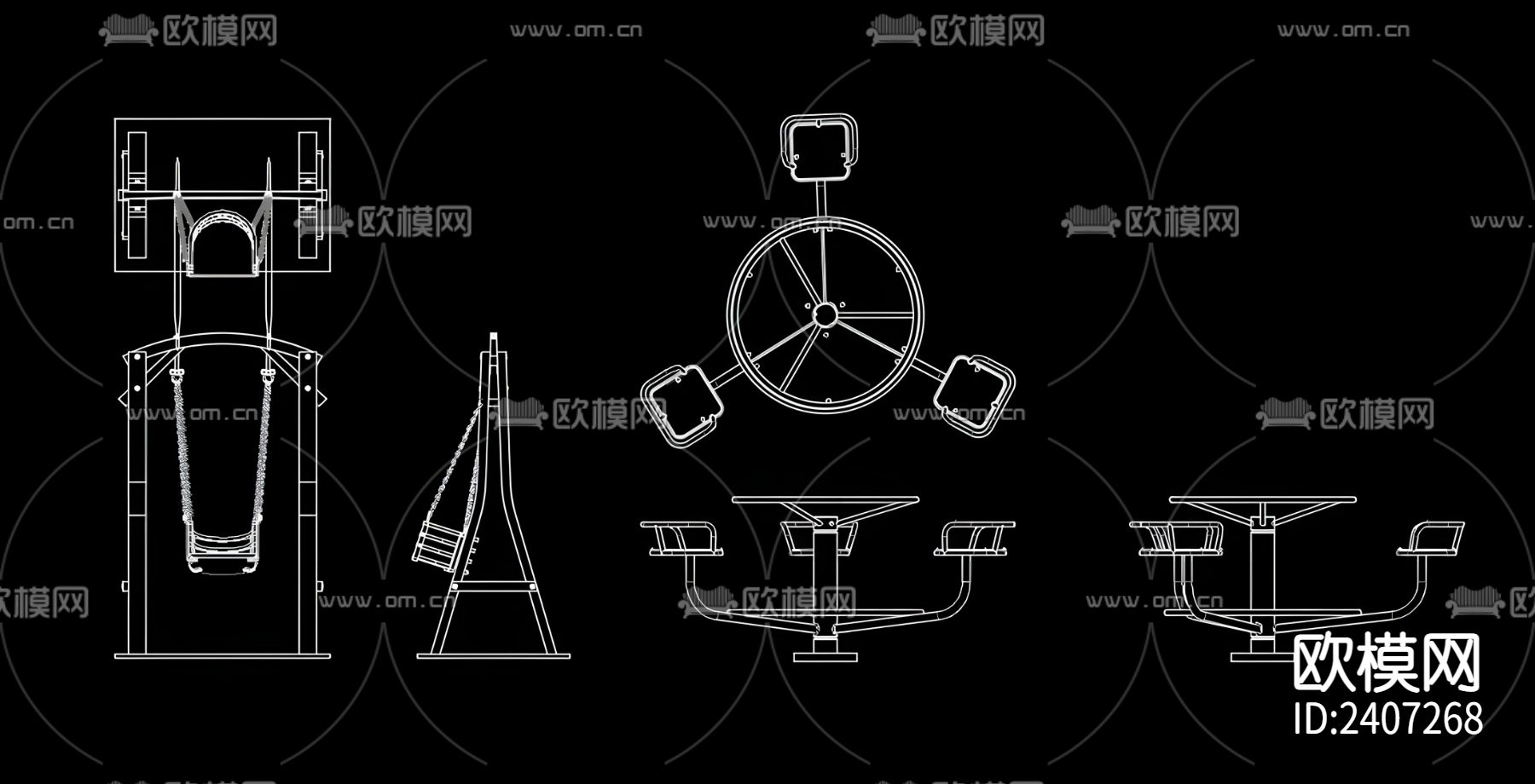 儿童乐园设备设计cad施工图下载（渲染图3）