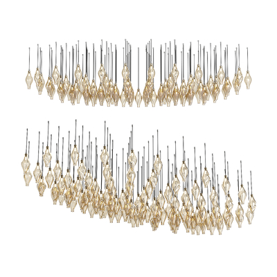  轻奢水晶吊灯 大堂吊灯su模型 