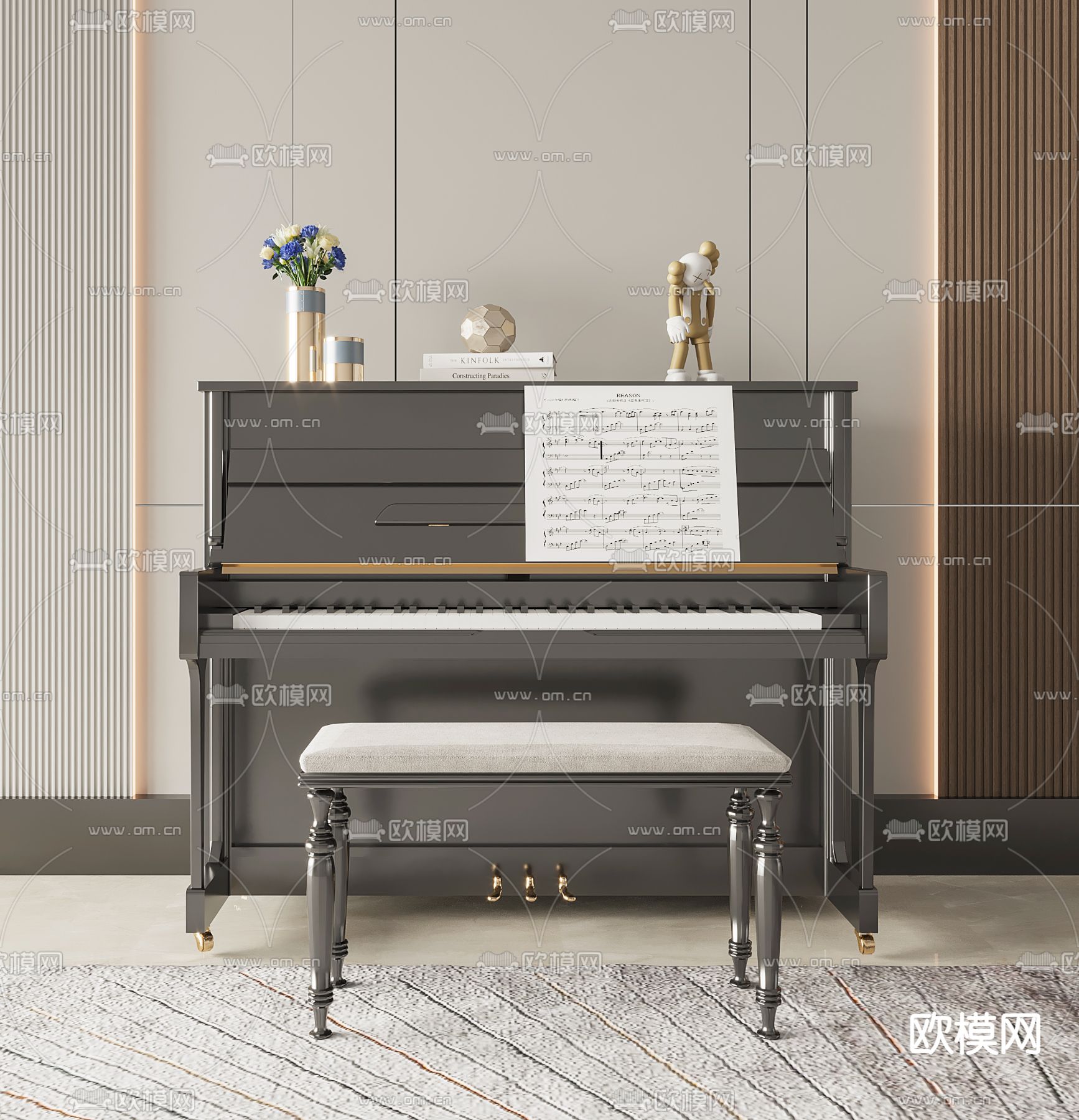 钢琴3d模型下载