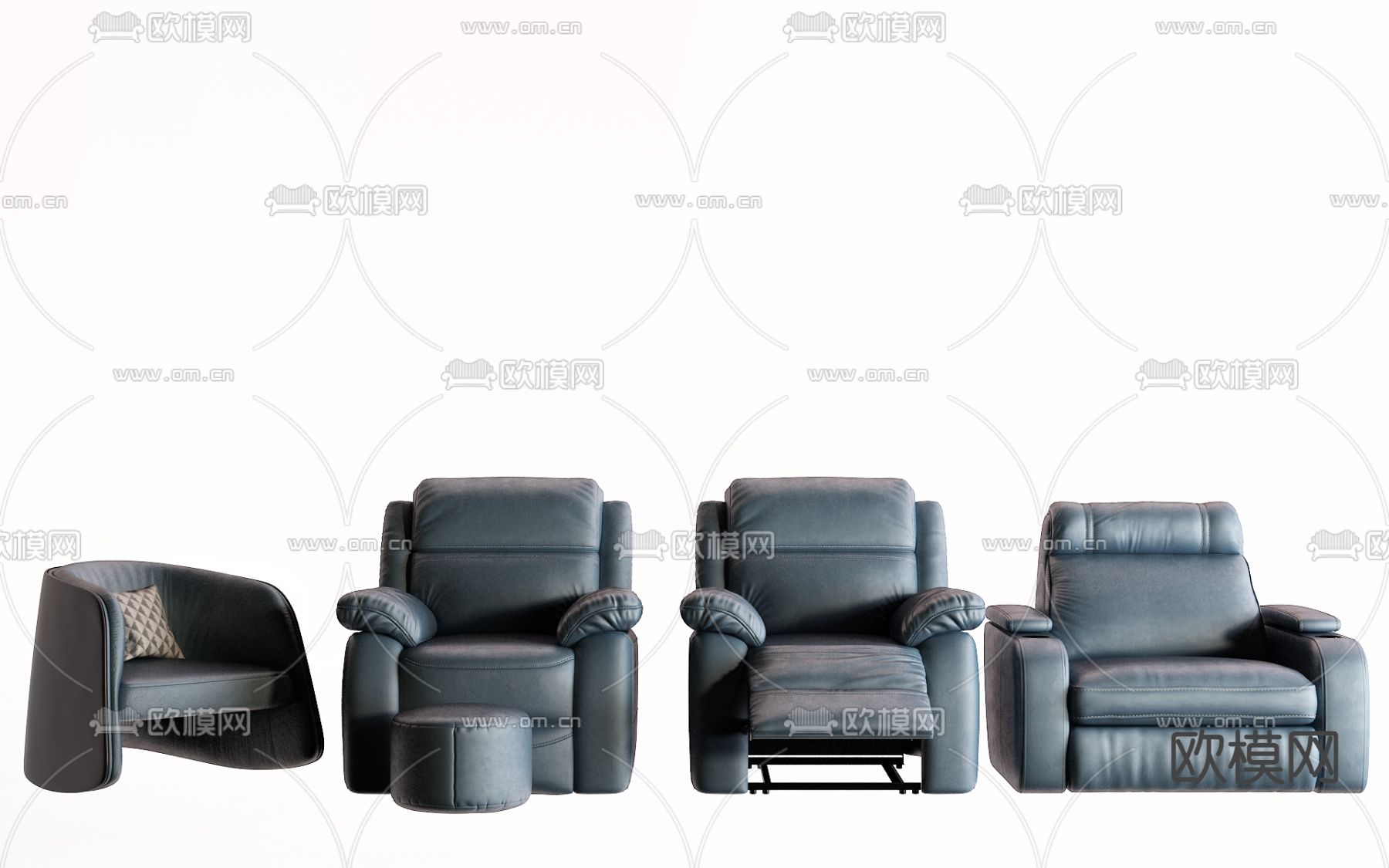 按摩椅 影院椅3d模型下载