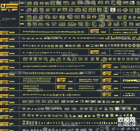居住空间设计cad施工图下载