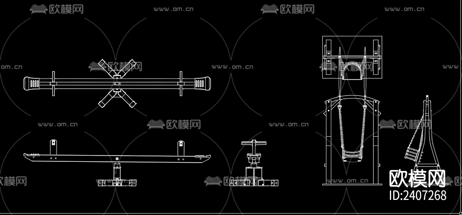 儿童乐园设备设计cad施工图下载（渲染图2）