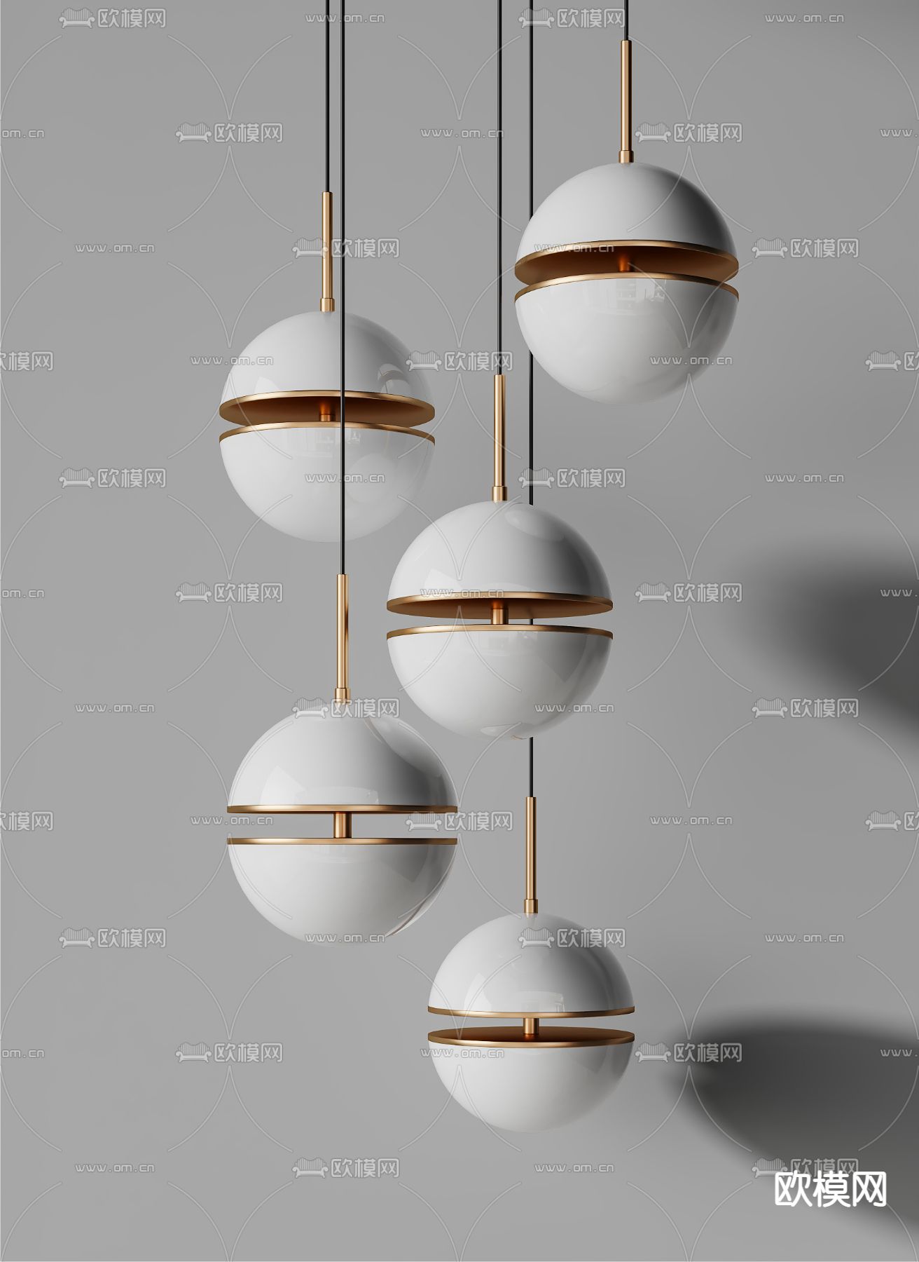 球形吊灯3d模型下载_ID12232155_3dmax免费模型-欧模网