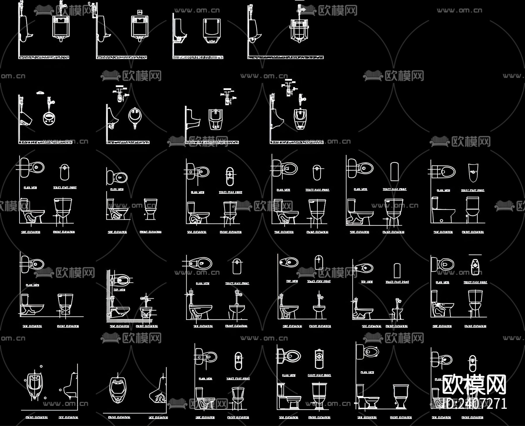 坐便设计cad施工图下载（渲染图4）