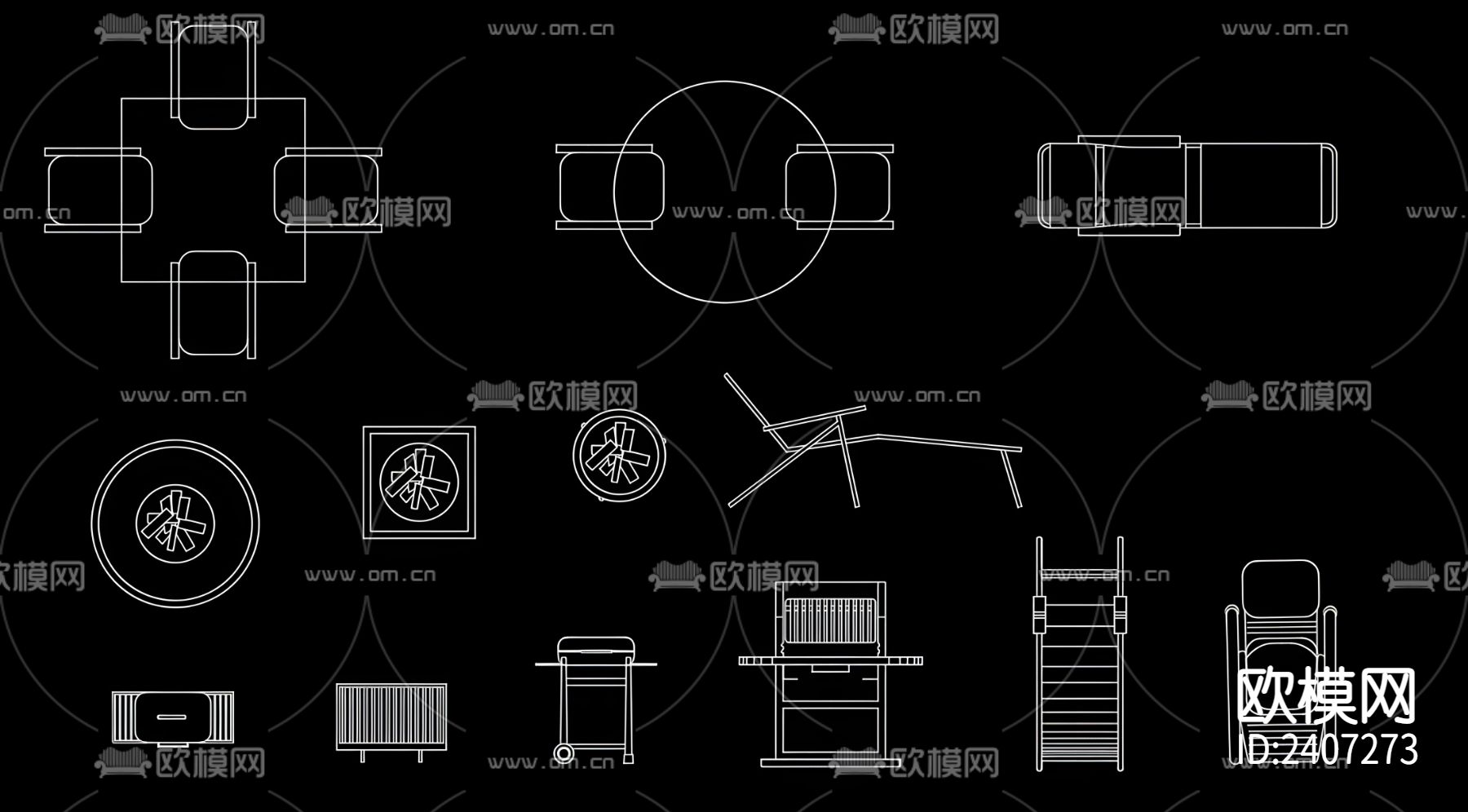 室外景观设计cad施工图下载（渲染图3）