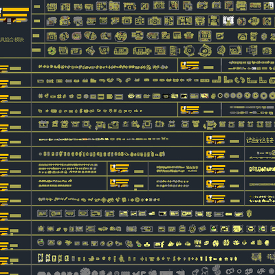  居住空间设计cad施工图 
