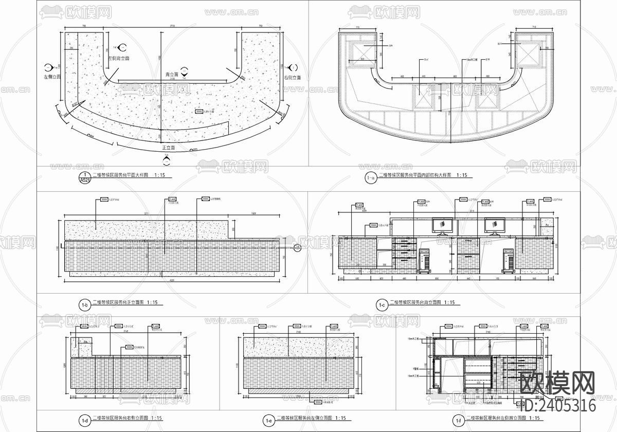 七层妇产科医院设计cad施工图下载（渲染图9）