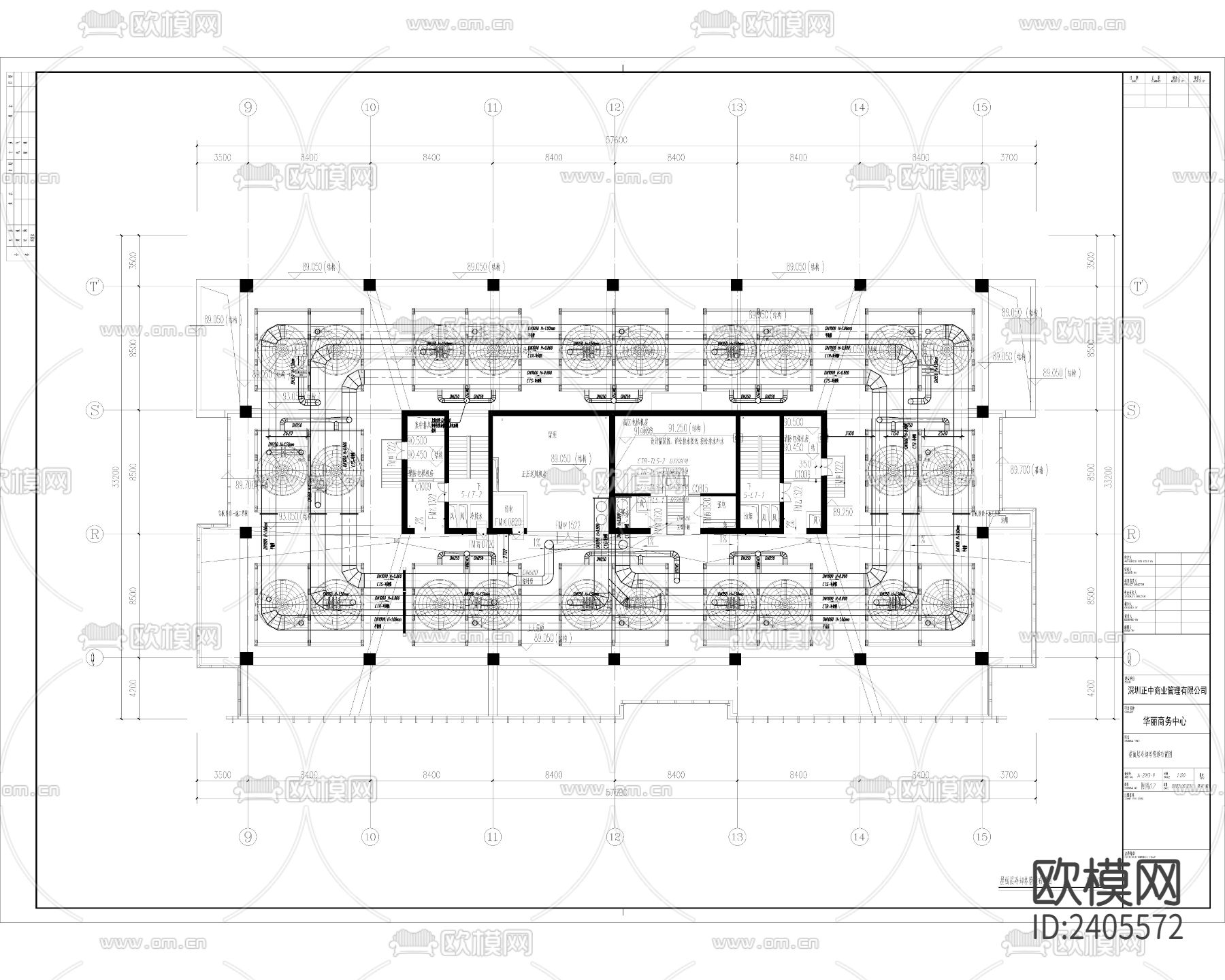 屋顶冷却塔降噪设计cad施工图下载（渲染图5）