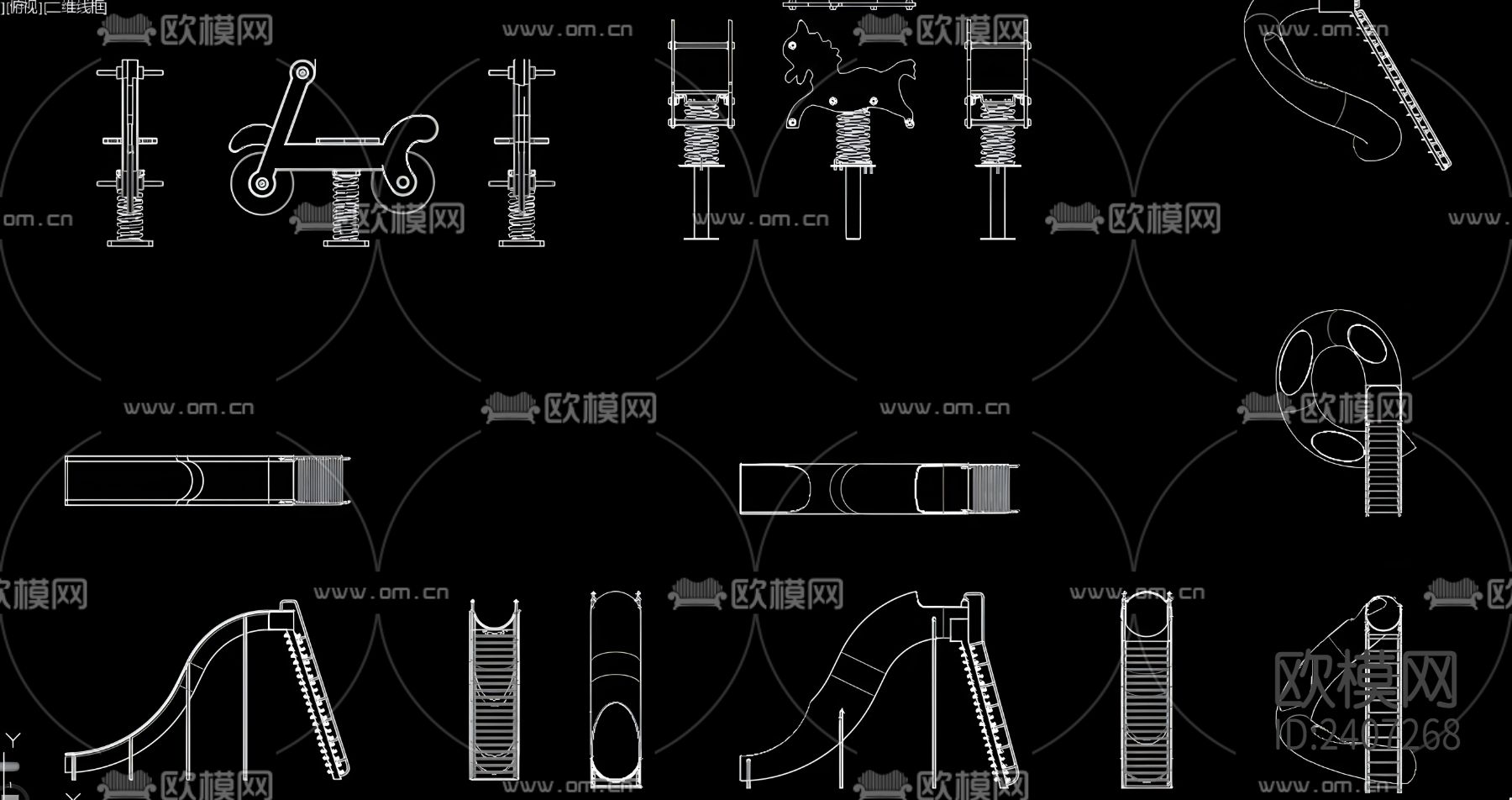 儿童乐园设备设计cad施工图下载（渲染图7）