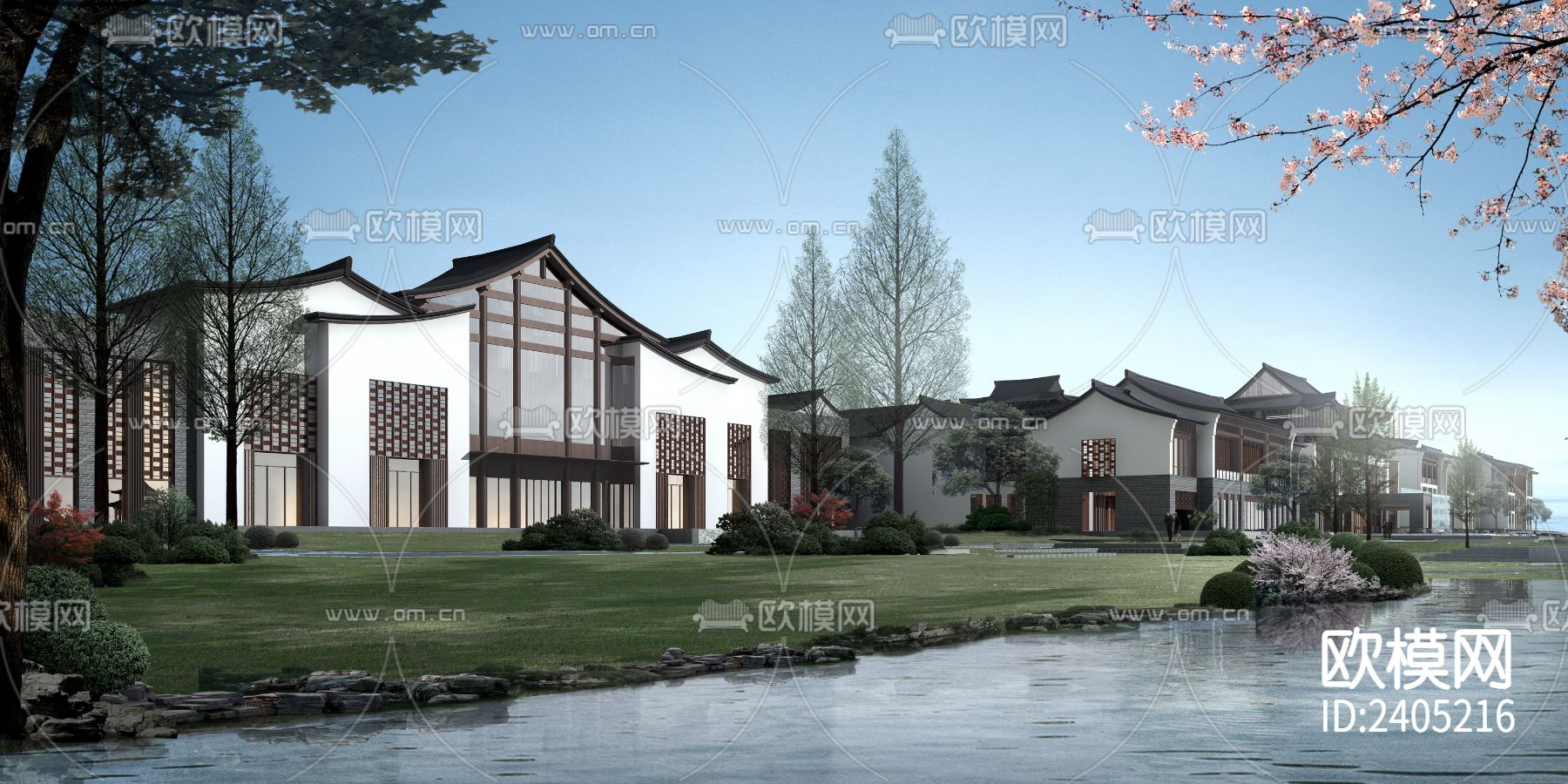 万达文华酒店设计cad施工图下载（渲染图9）