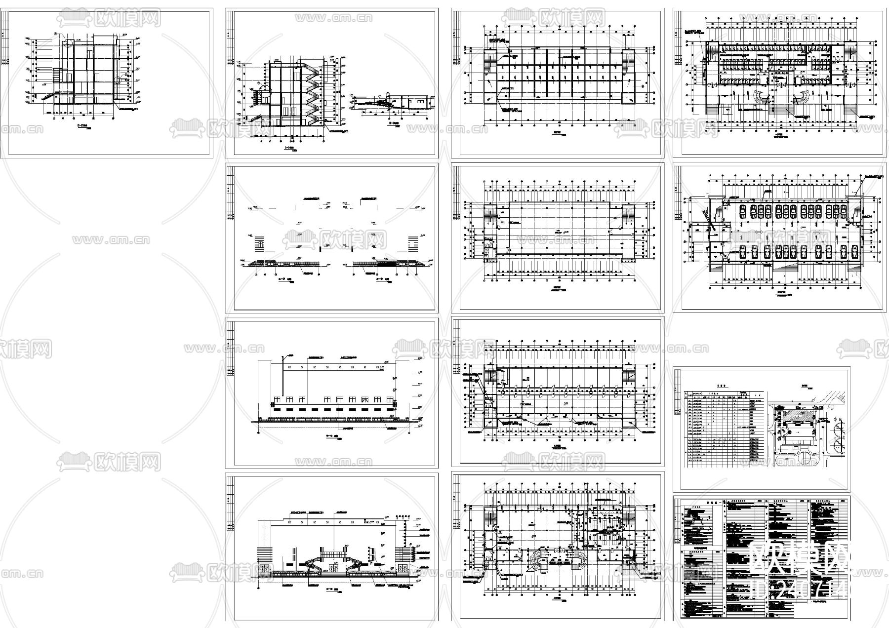 食堂设计cad施工图下载（渲染图5）