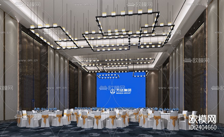 酒店 CAD施工图下载(渲染图3)