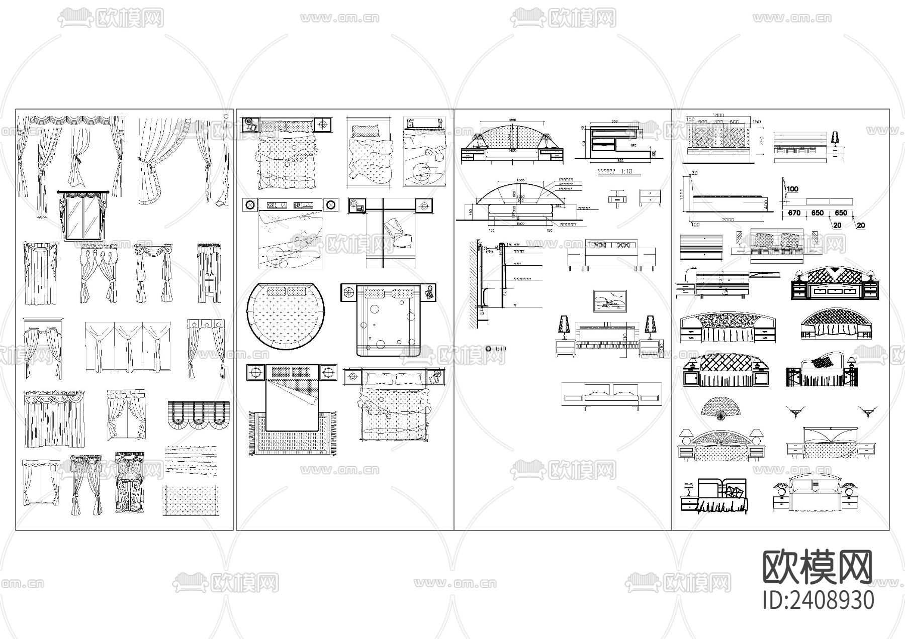家装图库设计cad施工图下载（渲染图4）
